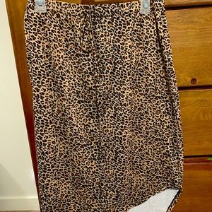 Cheetah print skirt